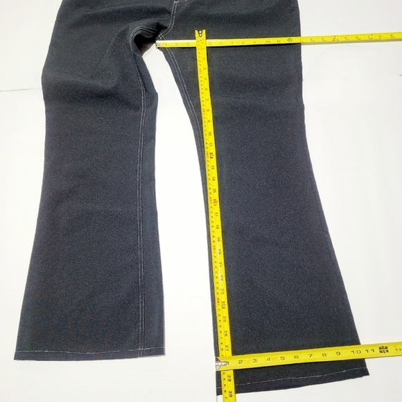 NWOT The Blues Black Jeans with Silver Stitch and a bit of Flare (14) - Picture 9 of 9